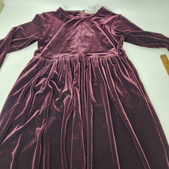 new moves velvet empire waist dark fairy midi dress womens sz 10 burgundy y2k 90 - Picture 7 of 9